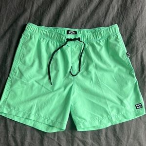 Billabong men’s medium green swimsuit